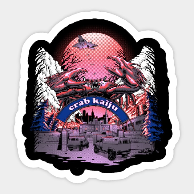 crab kaiju Sticker by iqbalgarint